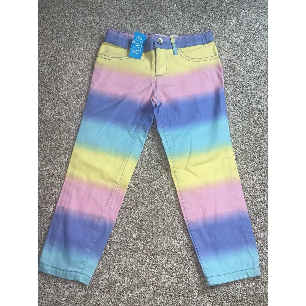 TCP Girls Rainbow Adjustable Pants Size 5 NEW